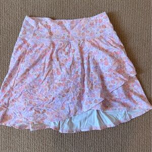 JoyLab Pink and Orange Floral Skirt